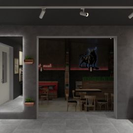 Дизайн интерьера кафе The Grill в Житомире от дизайн студии Graffit