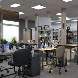 Дизайн учебного центра по Nail,Hair & Cosmetology от студии Graffit