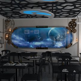Дизайн интерьера кафе Mad Edison в Житомире