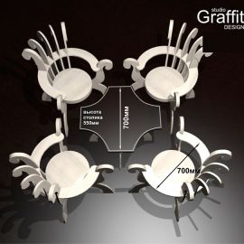 Дизайн мебели от дизайн студии Graffit